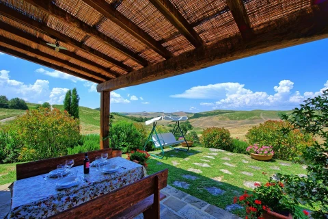 Castelmuzio, vakantiehuisVilla, Toscane, people: 4