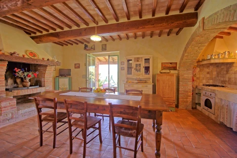 Castelmuzio, vakantiehuisVilla, Toscane, people: 4