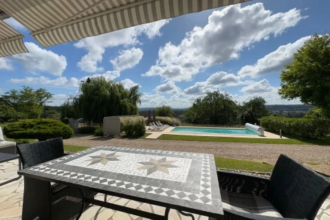 La terrasse, Vakantiehuis, Dordogne / Nouvelle-Aquitaine, people: 6