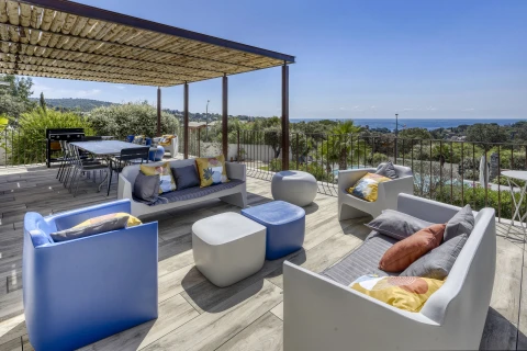 Villa bleu, Vakantiehuis, Côte d'azur, people: 10