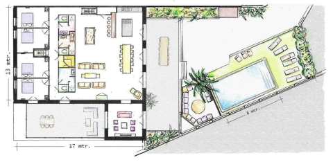 Villa Micky, Vakantiehuis, Languedoc-Roussillon, people: 12